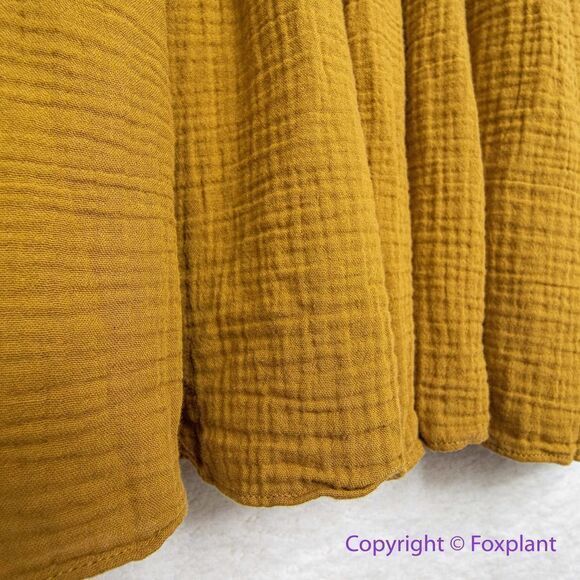 NEW Madewell Lightspun Colette Mini Dress, color:‎ gold. plus size 18W - Picture 16 of 16